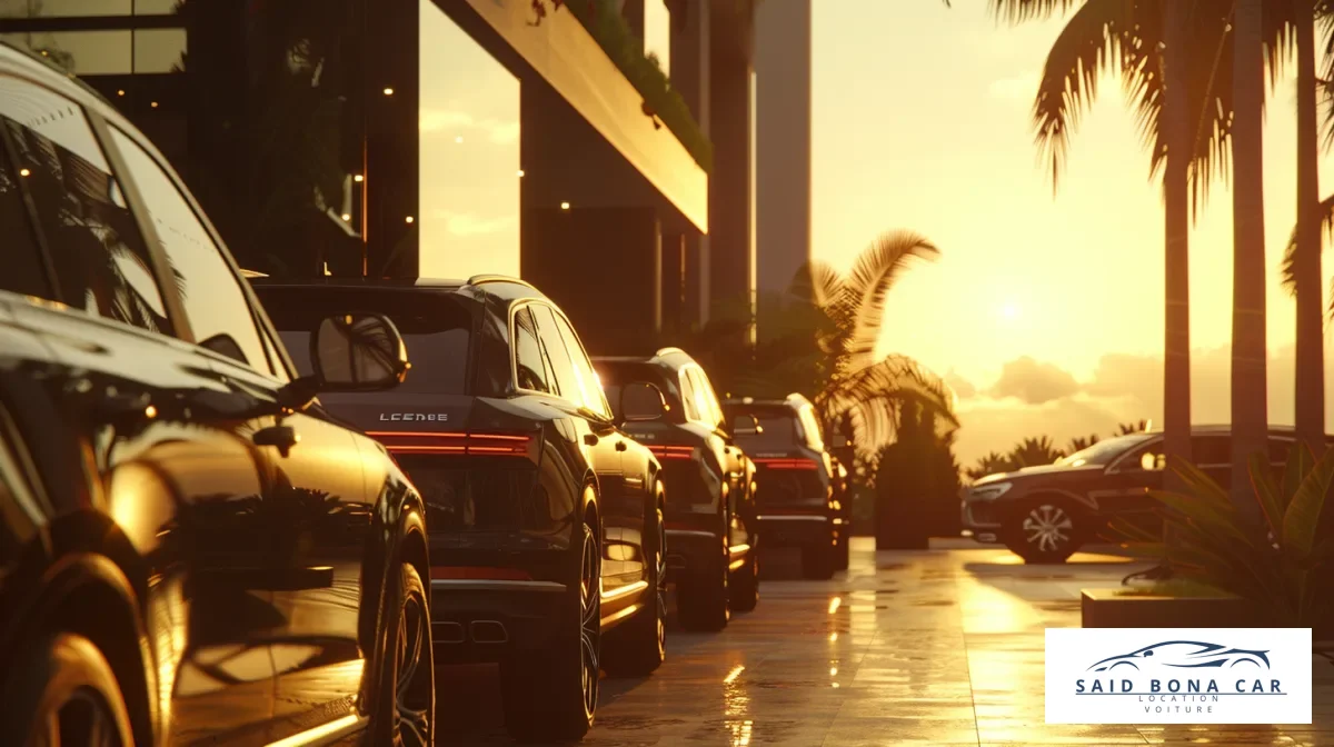 Vue moderne d'une agence de location de voiture à Casablanca, mettant en avant un service client professionnel et accueillant.