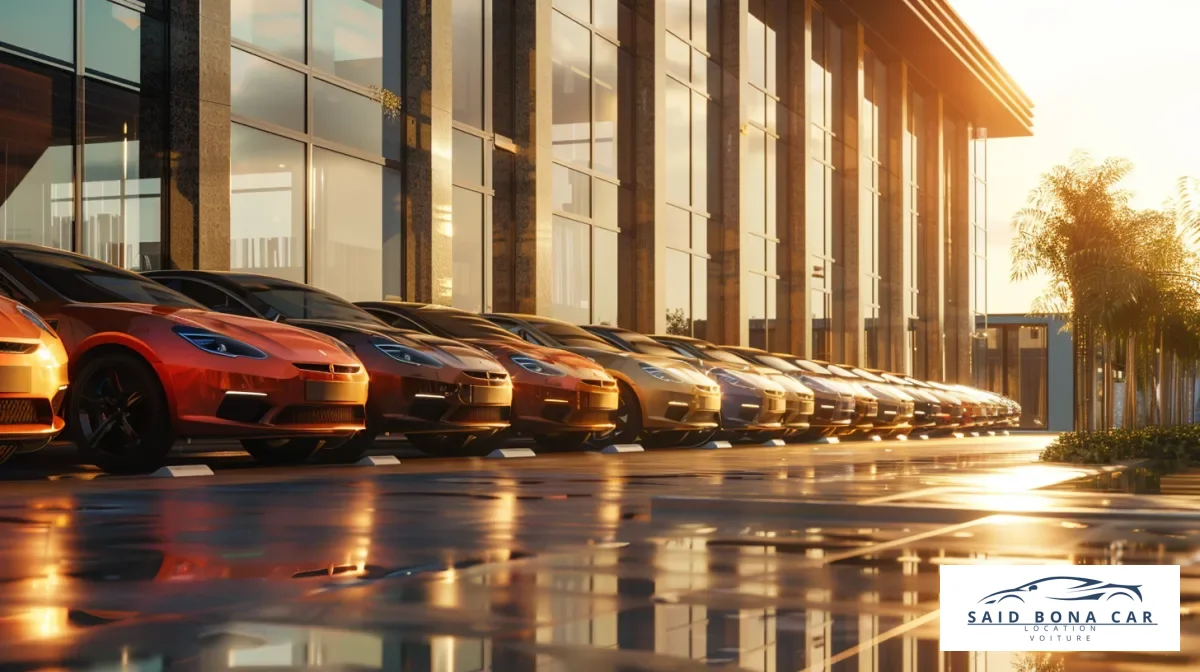 Intérieur moderne d'une voiture de location, illustrant le confort et la technologie disponible pour les clients à Casablanca