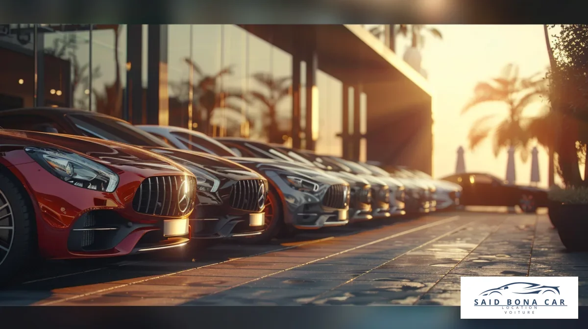 Un client satisfait recevant les clés de sa voiture de location à l'aéroport international Mohammed V de Casablanca, symbolisant un service rapide et efficace.