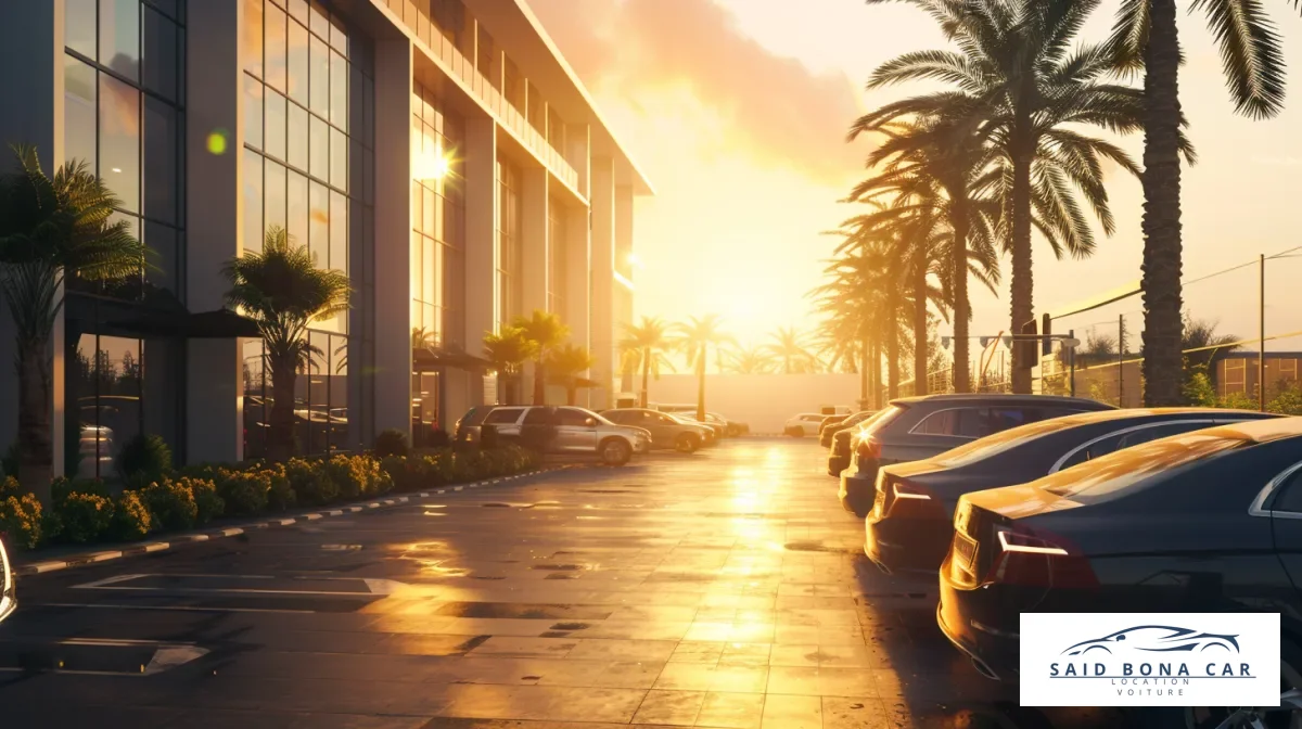 Un client satisfait recevant les clés de sa nouvelle voiture de location longue durée à Casablanca, signe de flexibilité et de service de qualité.