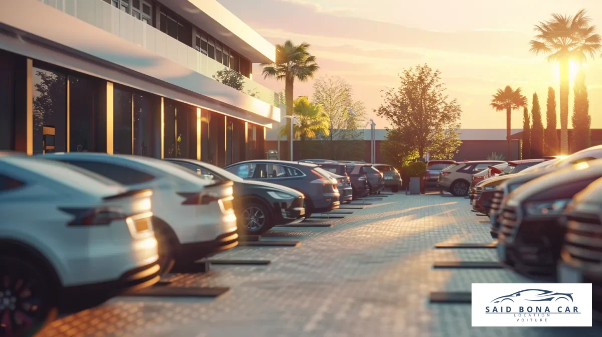 Service client personnalisé dans une agence de location de voitures à Casablanca, offrant assistance et conseils aux clients.